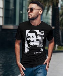 panske tricko ronaldo motto cierne