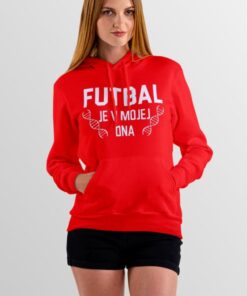 futbal dna damska mikina cervena