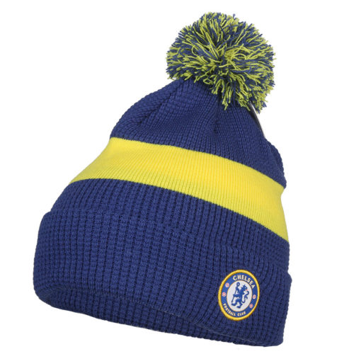 Chelsea Zimní čepice Nike s bambulí modro-žlutá