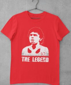 tricko maradona legend cervene
