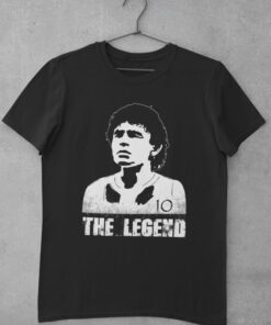 tricko maradona legend cierne