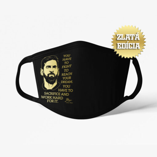 Messiho pláštěnka s mottem GOLD EDITION