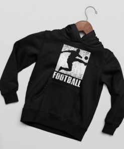 Futbalova mikina Football cierna