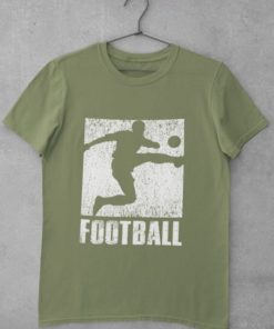 Futbalove tricko Football khaki
