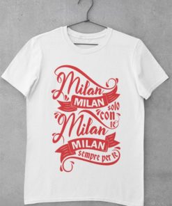 Tricko AC Milano Solo Con Te biele