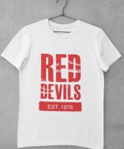 Tricko Manchester United Red Devils 1878 biele