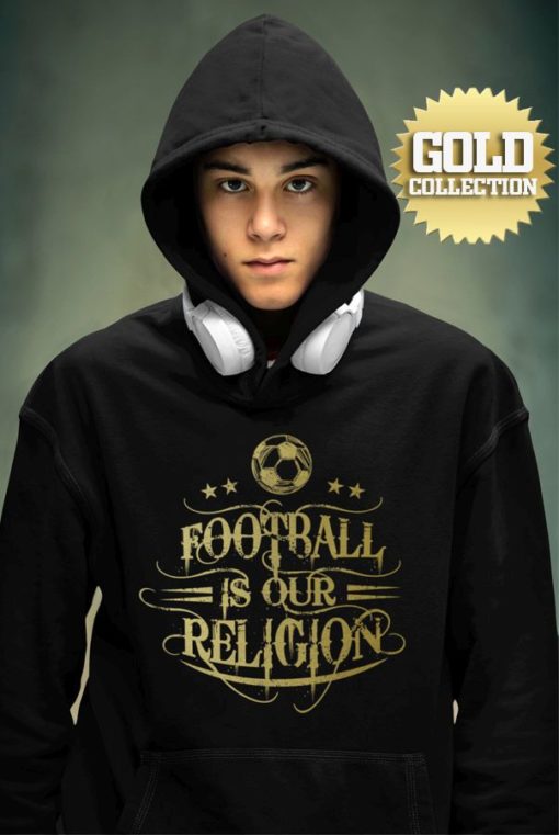 Mikina Fotbal je naše náboženství GOLD COLLECTION - Image 2