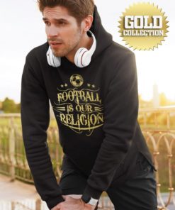 mikina football is our religion panska gold