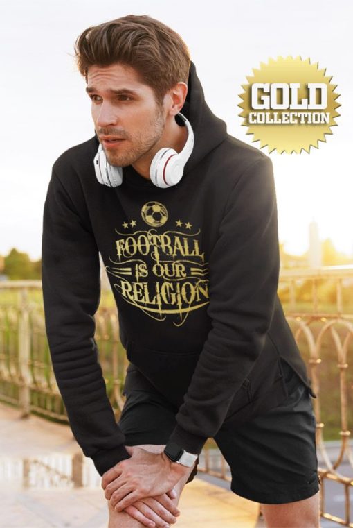 Mikina Fotbal je naše náboženství GOLD COLLECTION - Image 3