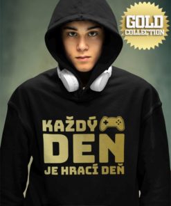 mikina kazdy den gold teen