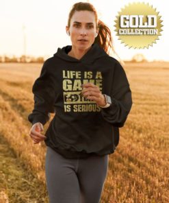 mikina life is a game damska gold