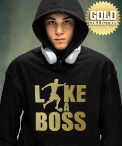 mikina like a boss gold teen