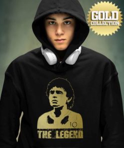 mikina maradona legend gold teen