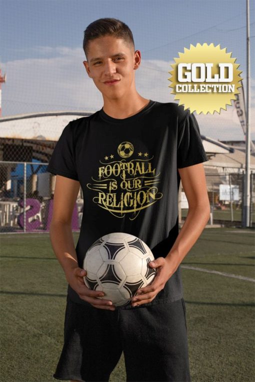 Tričko Fotbal je naše náboženství GOLD COLLECTION - Image 3