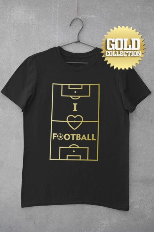 Tričko I Love Football GOLD COLLECTION