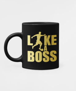 Futbalovy Hrncek Like a Boss cierno zlaty