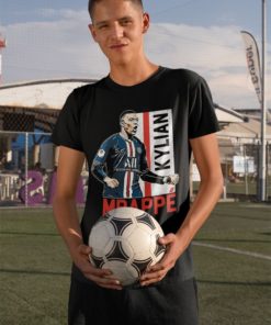 Tricko Mbappe PSG cierne chlapcenske