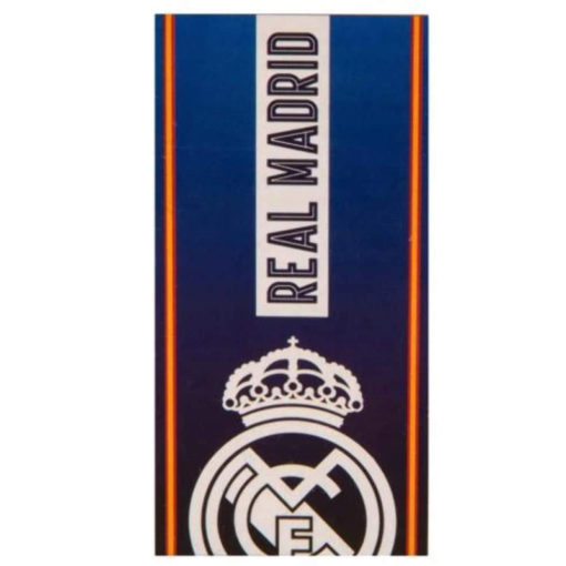Real Madrid ručník/ručník modrý s logem 70x140