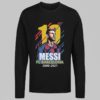Tricko s dlhym rukavom Messi Barcelona 10 cierne