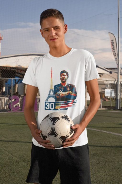 Tričko Messi 30 modrá, bílá a černá - Image 4