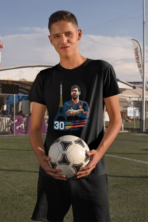 Tričko Messi 30 modrá, bílá a černá - Image 5