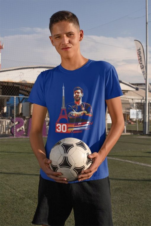 Tričko Messi 30 modrá, bílá a černá - Image 6
