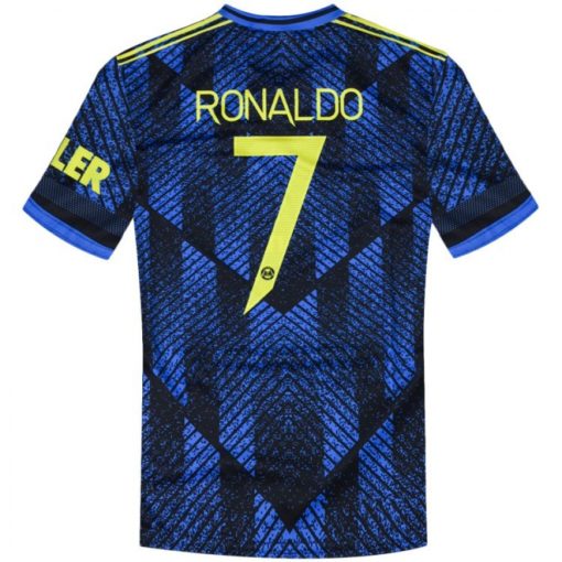 Dětský dres Ronaldo Manchester United 2021-22 replika modrá - Image 2