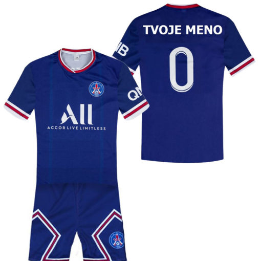 Dětský dres PSG 2021/22 replika modrý s potiskem