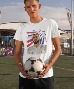 tricko benzema biele detske