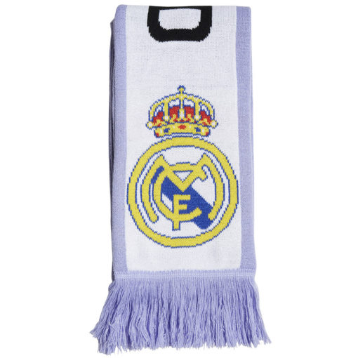 Šála Adidas Real Madrid bílo-fialová s logem - Image 3
