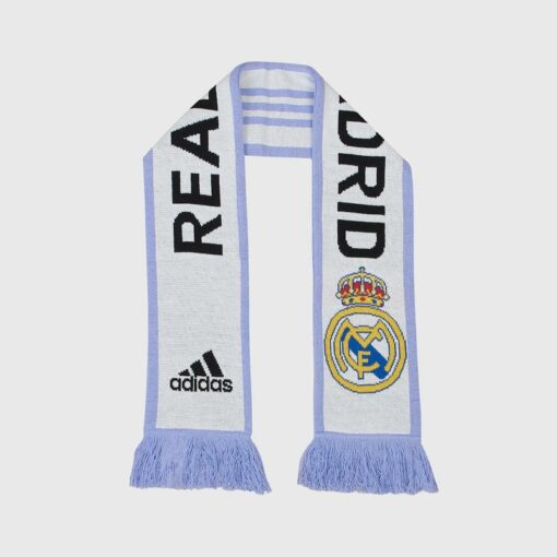 Šála Adidas Real Madrid bílo-fialová s logem - Image 2