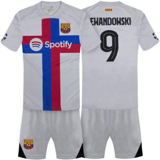 Dětský dres Lewandowski FC Barcelona 2022/23 bílá replika