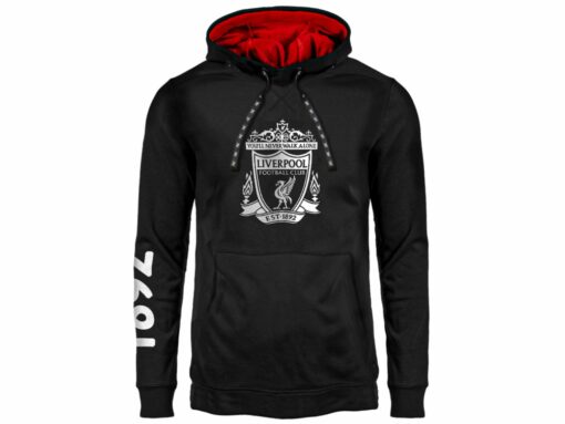 Mikina s kapucí Liverpool s logem 1892 černá
