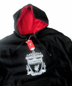 Mikina Liverpool s logom 1892 cierna s visackou e1668065165395