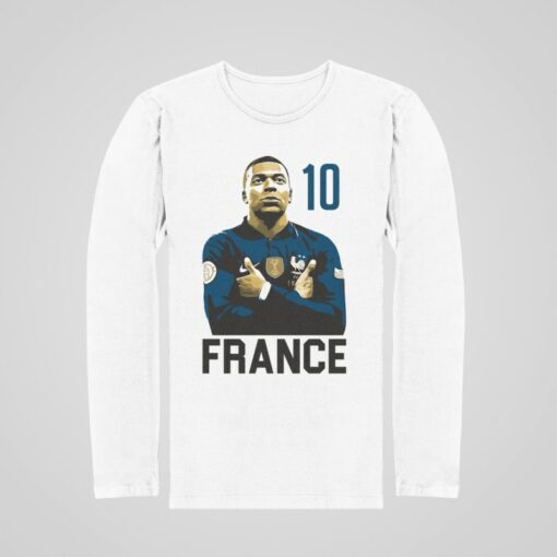 Tričko s dlouhým rukávem Mbappe France 10 - Image 3