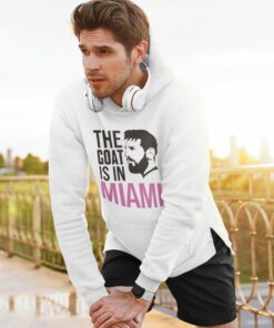 Mikina Messi Miami Goat biela panska