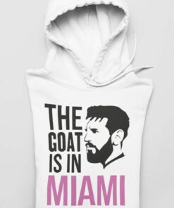 Mikina Messi Miami Goat biela zlozena