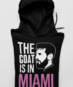 Mikina Messi Miami Goat cierna zlozena