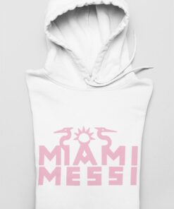 Mikina Messi Miami biela zlozena