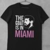 Tricko Messi Miami Goat cierne
