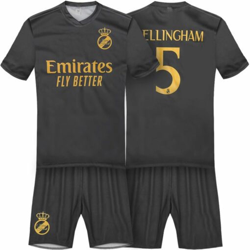 Dětský dres Bellingham Real Madrid 2023/24 replika černá