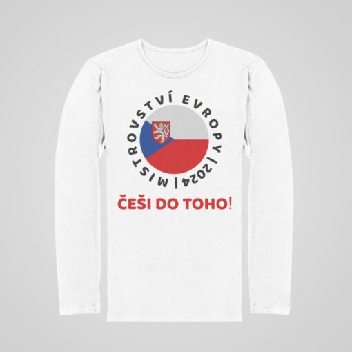 Tričko Česká republika EURO 2024 s dlouhým rukávem - Image 2