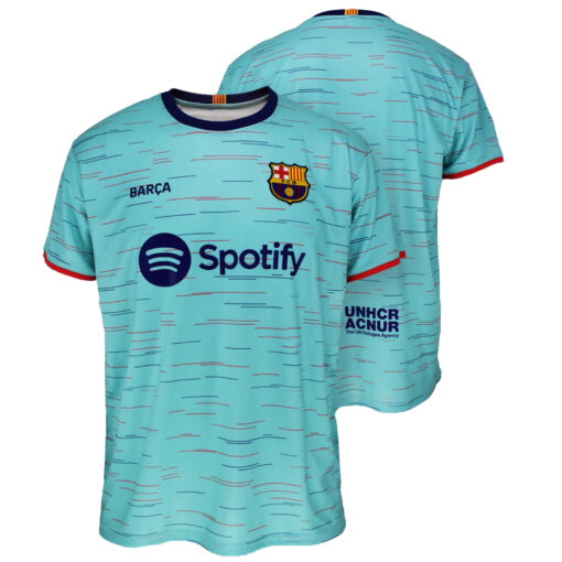 Dětský dres FC Barcelona 2023/24 s potiskem zelená - oficiální produkt - Image 2