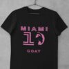 Tricko Messi Miami 10 Goat cierne