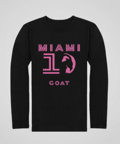 Tricko s dlhym rukavom Messi Goat 10 cierne
