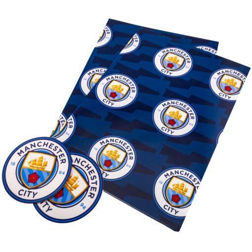 Balicí papír Manchester City se samolepkami