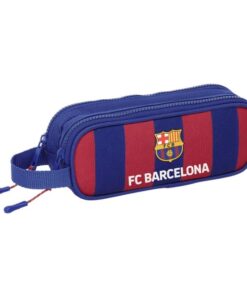 Dvoukomorový penál FC Barcelona modrý