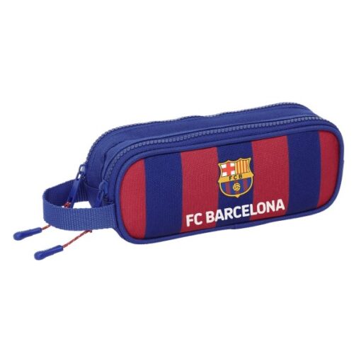 Dvoukomorový penál FC Barcelona modrý
