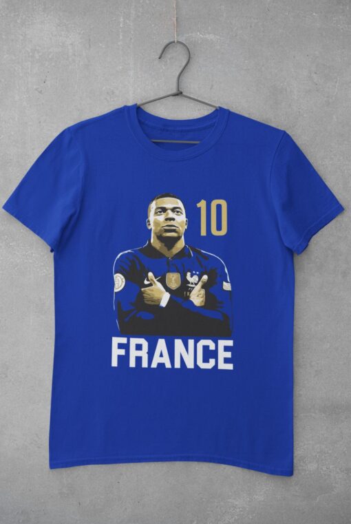 Tričko Mbappe France 10 - modré