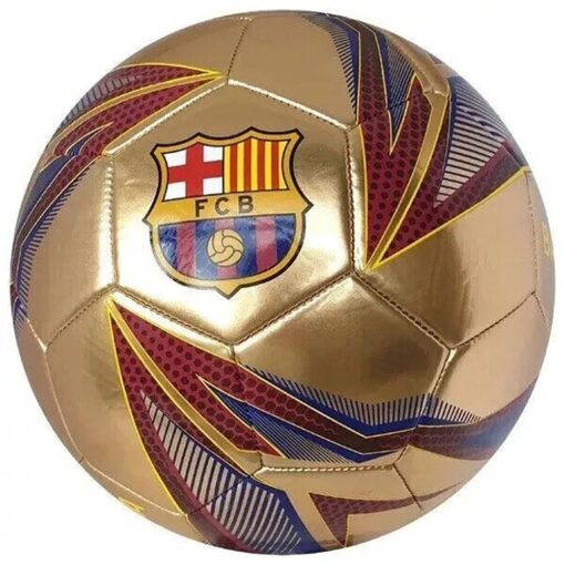futbalová lopta fc barcelona gold